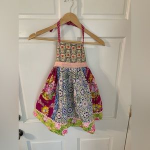 Hard to Find Matilda Jane Platinum Halter Dress in Bright Florals 6